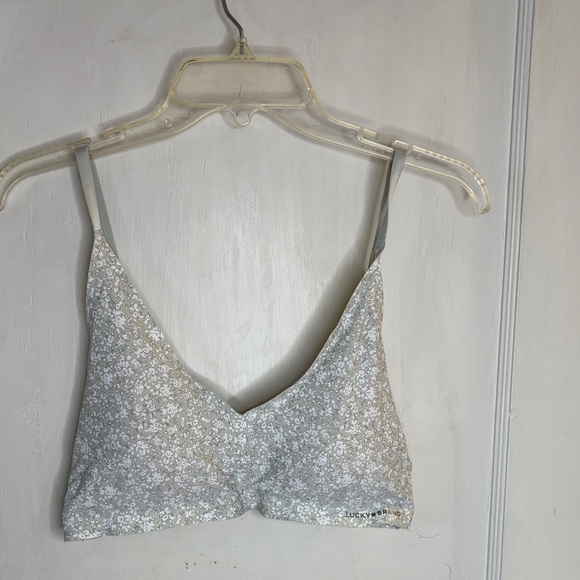 Lucky Brand Floral Lace  Tag-less Bralette X-Large - Picture 1 of 9